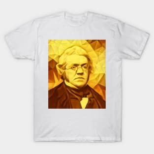 William Makepeace Thackeray Golden Portrait | William Makepeace Thackeray Artwork 11 T-Shirt